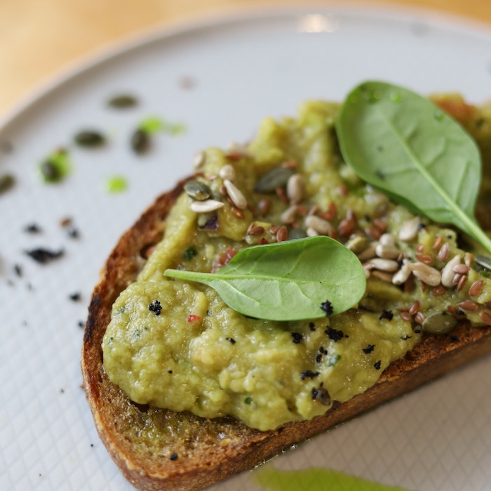 avocado toast on a plate